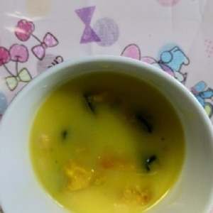 フォークで南瓜の簡単スープ